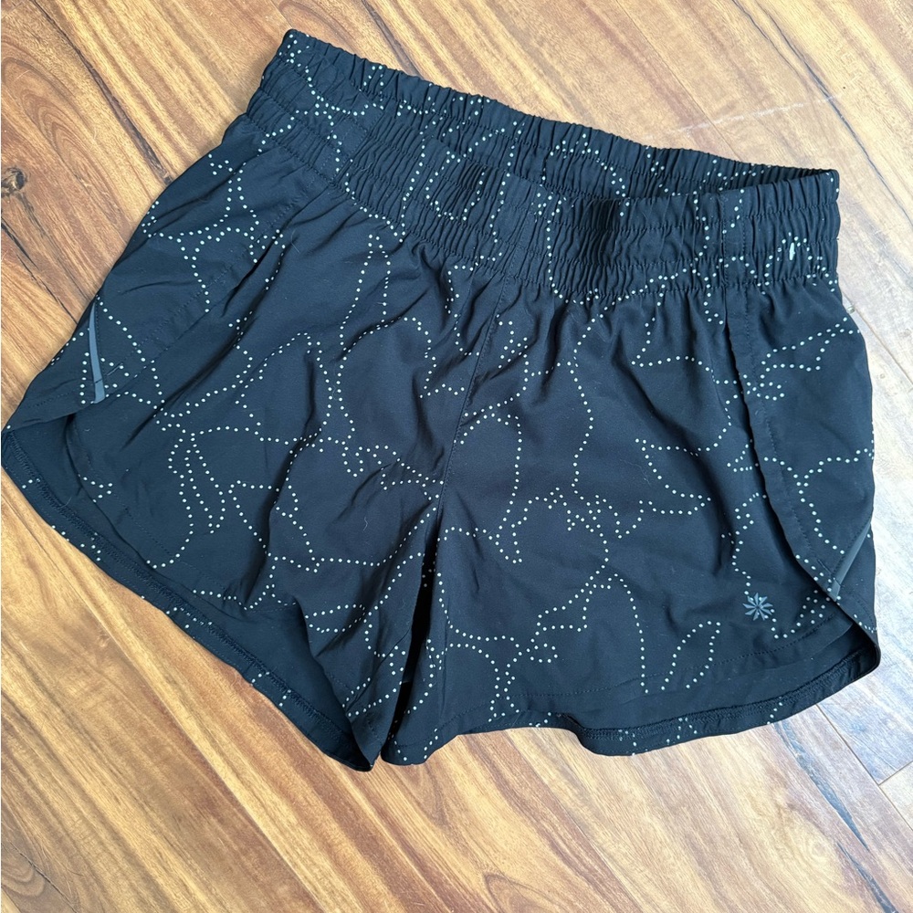 Athleta Women's Black Patterned Shorts